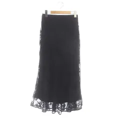 フレイアイディー FRAY I.D コードエンブロイダリーマーメイドスカート 総柄 レース チュール 0 S 黒 ブラック FWFS225501 /AQ