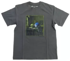 【中古】Tシャツ ドラえもん(天文学者) Tシャツコレクション グレー Mサイズ 「ユニクロ×ドラえもん ＆ ルーヴル美術館」