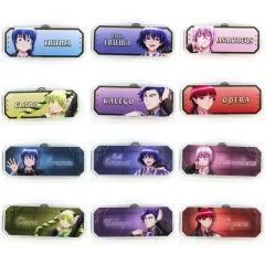 【中古】バッジ・ピンズ 全12種セット 「魔入りました!入間くん POP UP SHOP in TOWER RECORDS vol.2 描き下ろし ブラックコーデver. トレーディングアクリルネームプレート」