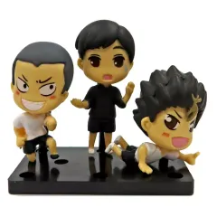 【中古】トレーディングフィギュア 2年生フィギュアセット(田中・西谷・緑下) 「ガチャくじ ハイキュー!!～烏野メンバー ハイ、チーズ!! 編～」Bフィギュア賞