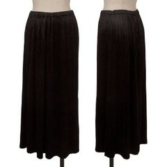 プリーツプリーズPLEATS PLEASE ダブルジップロングスカート 黒2