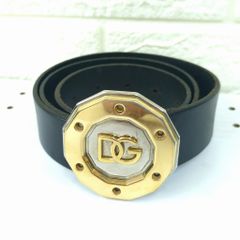 D&G ドルチェ＆ガッバーナ レザー ベルト ブラック イタリア製 - メルカリ