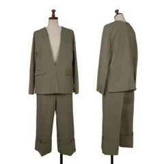  デミルクスビームスDemi-Luxe BEAMS 混紡ネップセットアップ ベージュ36 34