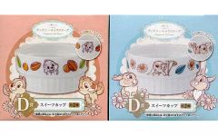 [중고]접시·찻잔(캐릭터) 전 2종 세트 스위트 컵 [이치반쿠지 디즈니 캐릭터즈~Happiness Tea Party~] D상