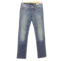 ジースターロウ G-Star RAW 3301 スキニー デニム パンツ USED加工 ローライズ 25 インディゴ ■YHS3 A0909