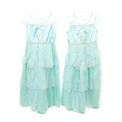 ディズニー Disney 美品 プリンセス ドレス 2点セット 120㎝ ワンピース エルサ アナと雪の女王 水色 スカイブルー