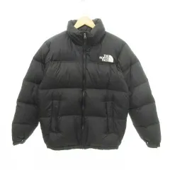 ザノースフェイス THE NORTH FACE ND91841 ヌプシ ダウン ジャケット ナイロン ロゴ 厚手 XLサイズ 黒 ブラックのサムネイル