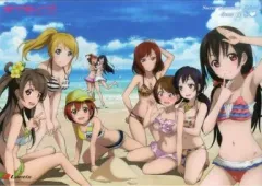 【中古】ポスター(アニメ) A3クリアポスター μ’s(海) 「CD ラブライブ! ユニットシングル2nd Session 第1弾～第3弾」 ゲーマーズ連続購入特典