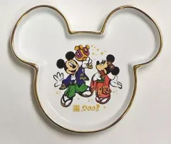 【中古】皿・茶碗(キャラクター) ミッキー＆ミニー＆チップ＆デール スーベニアプレート ｢ハッピーニューイヤー 2008｣ 東京ディズニーリゾート限定