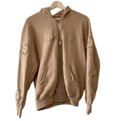 PINK HOUSE(ピンクハウス) パーカー サイズL レディース - ベージュ 長袖/ジップアップ