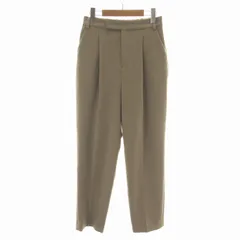 アーバンリサーチ ドアーズ URBAN RESEARCH DOORS TRダブルクロストラウザー スラックスパンツ ジップフライ タック ストレッチ 38 M ベージュ DR07-24M704 /NW11 ■MA