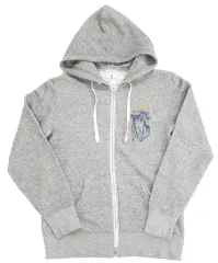 【中古】アウターウェア(男性アイドル) UNISON SQUARE GARDEN 音楽隊と紋章パーカー グレー Lサイズ 「UNISON SQUARE GARDEN TOUR 2017-2018『One roll. One romance』」