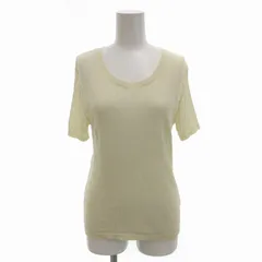 ザラ ZARA ニットカットソー シアー 半袖 S 白 アイボリー /FT 0926