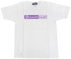 【中古】衣類 SUMMER CAMP Tシャツ ホワイト×パープル XLサイズ 「デジモンアドベンチャー tri.×BEAMS」