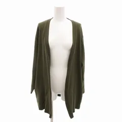 グローバルワーク GLOBAL WORK カーディガン ボレロ ガウン ニット 長袖 L カーキ /TZ 0930 ■MG