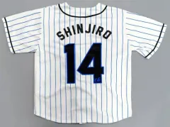 【中古】衣類その他(男性アイドル) 與真司郎 14th ベースボールシャツ ブルー 「AAA DOME TOUR 2019 +PLUS」 AAA Party会員限定