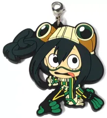 【中古】キーホルダー・マスコット(キャラクター) 蛙吹梅雨 ラバーチャーム きゅんキャラいらすとれーしょんず 「一番くじ 僕のヒーローアカデミア～更に向こうへ～」 E賞