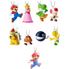 【中古】食玩 キーホルダー 全9種セット 「スーパーマリオ マスコットチャームコレクション2