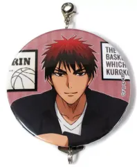 【中古】キーホルダー・マスコット(キャラクター) 火神大我 「黒子のバスケ トレーディングつながる缶バッジチャーム design chair Ver.」 ジャンプフェスタ2018グッズ