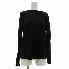 N.Natural Beauty Basic N.ナチュラルビューティーベーシック ニット セーター 長袖 リブ M 黒 ブラック /TN 1026 ■MG