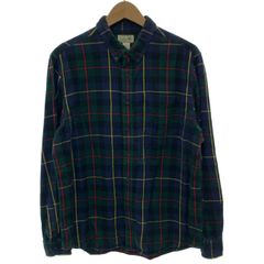 L.L.Bean　ネルシャツ　フランネル　チェックシャツ　長袖　トップス　ボタンダウン　胸ポケット　オーバーサイズ　アウトドア　古着