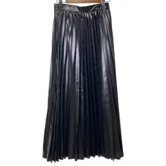 AZUL BY MOUSSY　プリーツスカート　無地　光沢　ウエストゴム　古着