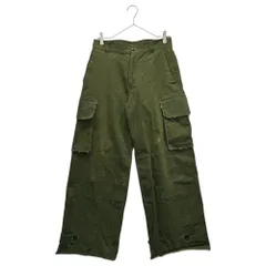 soerte(ソエルテ) Raw-edge cargo pants 切りっぱなし カーゴ パンツ SOGRG0122004 2(M) セージグリーン