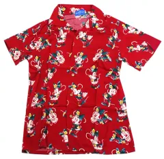 【中古】衣類 ミニーマウス アロハシャツ レッド Sサイズ 「ディズニー」 東京ディズニーリゾート限定