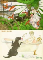 【中古】下敷き CLOVER(CLAMP)＆萩尾望都イラスト 紙製下敷き Amie平成9年6月号付録