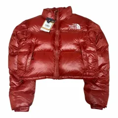 韓国国内未リリース新品)(W)THE NORTH FACE ザノースフェイス DARK RED 3빵 700 Nuptse(ヌプシ) ダウン