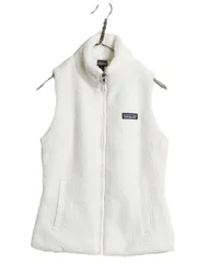 【お得なクーポン配布中!】 パタゴニア ロスガトス ベスト レディース XS 古着 21年製 ハイ パイル フリース ボア 重ね着 フルジップ アウトドア ハイネック ホワイト