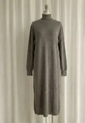 ユニクロ タートルネック ロング ニット ONE PIECE L