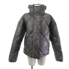アディダス バイ ステラマッカートニー adidas by Stella McCartney タグ付き 中綿ジャケット ベスト ジップアップ スタンドカラー フーデッド 2WAY グレー XS