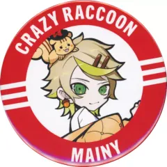 【中古】バッジ・ピンズ Mainy(Crazy Raccoon) 缶バッジ 「MEMBER CAN BADGES ＆ STICKERS SET 1」