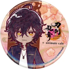 【中古】バッジ・ピンズ 大倶利伽羅 跪坐台紙付き缶バッジ 「刀剣乱舞-ONLINE- 十周年 第三弾×animatecafe」