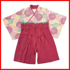 【人気商品】赤ちゃん カバーオール 女の子 袴 ベビー服 袴ロンパース 着物 BABY chuckle P2513 (チャックルベビー)
