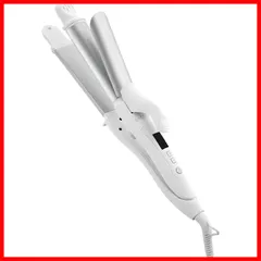 【特価商品】シルバーホワイト SL-002AW 32mm ヘアアイロンコテ カール ストレート 2WAY サロニア SALONIA