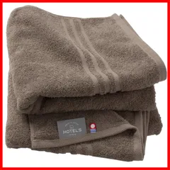 【在庫処分】綿100% モカブラウン 高吸水 2枚セット 耐久性 ホテルズ HOTEL'S 無地 約45×100cm 日本製 hiorie(ヒオリエ) ミニバスタオル 今治 認定 ブランド 今治タオル