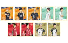 【中古】紙製品 全9種セット 「ハイキュー!! トレーディングミニ色紙 01.」