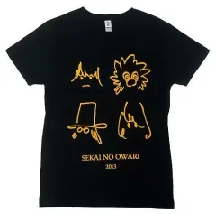 【中古】Tシャツ(男性アイドル) SEKAI NO OWARI 2013Tシャツ ブラック Mサイズ 