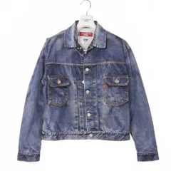 アイ ジュンヤワタナベマン コムデギャルソン eye JUNYA WATANABE MAN × ベルベルジン BerBerjin DENIM JACKET SECOND TYPE 507XX 転写プリント ナイロンジャケット M 青 ブルー