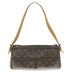 LOUIS VUITTON (ルイヴィトン) モノグラム ヴィバシテMM M51164 ブラウン PVC ハンドバッグ ワンショルダーバッグ