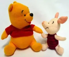 【中古】ぬいぐるみ ぬいぐるみ プーさん＆ピグレット 【くまのプーさん】