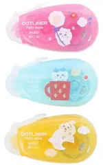 【中古】文房具その他 ちいかわ/ハチワレ/うさぎ ドットライナープチモア(テープのり)3個セット 「ちいかわ」