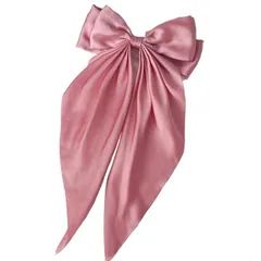 ONE-K リボンヘアアクセ クリップ バレッタクリップ 髪飾り ヘアー お姫様 ロリータ 可愛い キッズ おしゃれ 結婚式 蝶結び 誕生日 大きい 