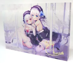 【中古】アクリルスタンド・アクリルパネル 【オリジナル】箔押しサイン入りアクリルブロック B イラフェスSP(三つ葉ちょこ) 2024.11/Fine-Art’s Design TRINITY