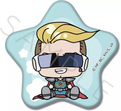 【中古】バッジ・ビンズ D.キャプテン・セレブリティ 星型缶バッジ 「TVアニメ ヴィジランテ -僕のヒーローアカデミア ILLEGALS-」