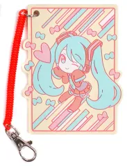 【中古】財布・パスケース(キャラクター) 初音ミク(イエロー) ラバーパスケース 「Happyくじ 初音ミク 2016 SPRING ver.」 F賞 