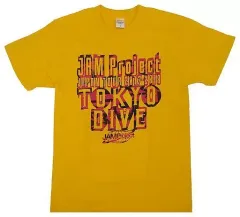 【中古】Tシャツ(男性アイドル) JAM Project ツアーTシャツ マスタード Sサイズ 「JAM Project JAPAN TOUR 2017～2018 TOKYO DIVE」