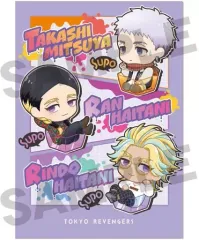 【中古】クリアファイル 三ツ谷隆＆灰谷蘭＆灰谷竜胆 ハコすぽ A4シングルクリアファイル パープル 「東京リベンジャーズ」